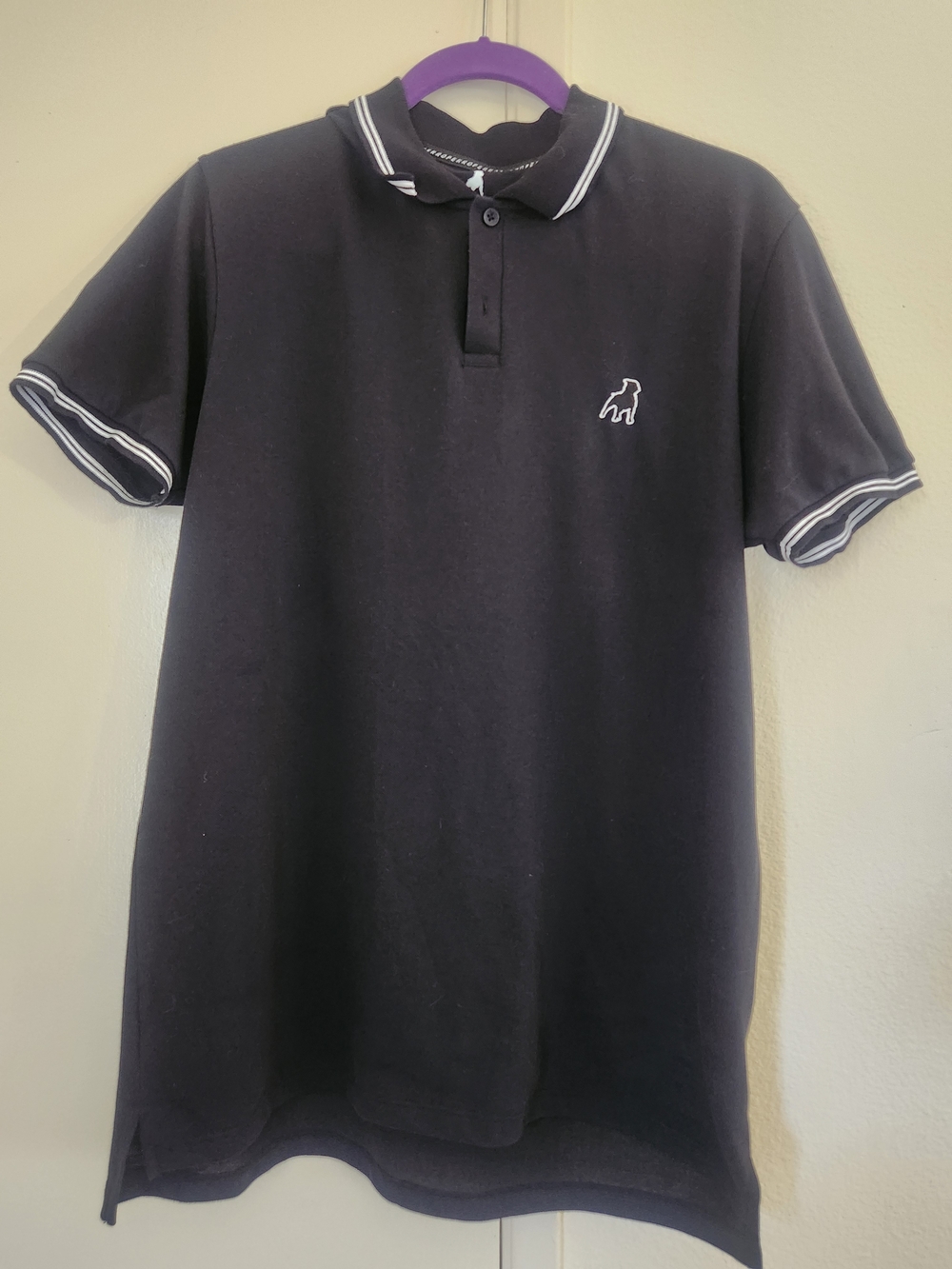 Cuidado Con El Perro Men's Black Polo